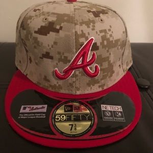 Atlanta Braves camo fitted